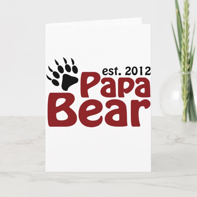 papa bear claw 2012 holiday card (Front)