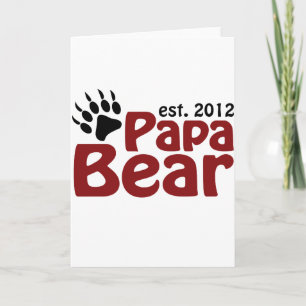papa bear claw 2012 holiday card