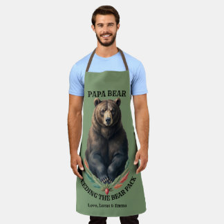 Papa Bear Custom Grilling BBQ Cooking Apron