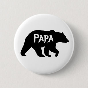 PAPA Bear, Daddy, Dad, Father’s Day 6 Cm Round Badge