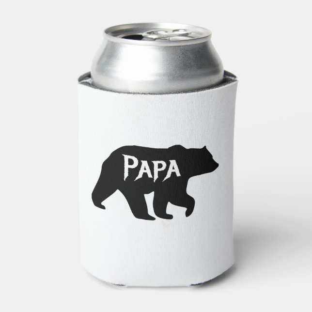 PAPA Bear, Daddy, Dad, Father’s Day Can Cooler (Can Front)