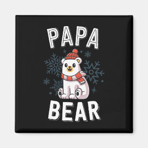 Papa Bear Family Christmas S Polar Bear Holiday Xm Magnet