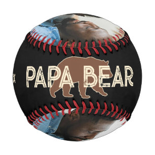 Papa Bear Father Year Established 3 Photo Baseball