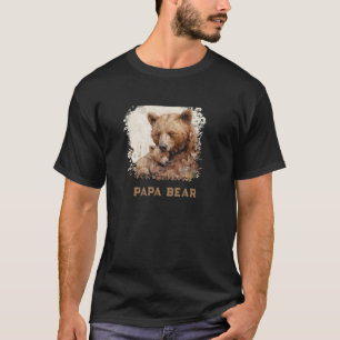*~* PAPA BEAR Father's Day Gifts Cub Art  AP86 T-Shirt