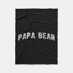 Papa Bear Fleece Blanket