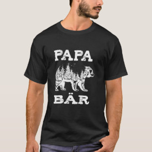 Papa Bear Forest Design T-Shirt