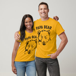 PAPA BEAR, Funny T-shirts for Dad