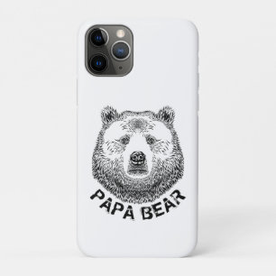 Papa Bear, Hand Drawn Illustration iPhone 11 Pro Case