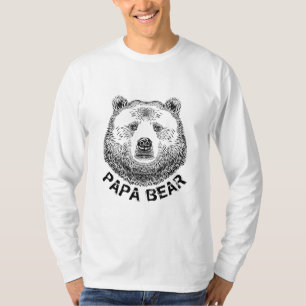 Papa Bear, Hand Drawn Illustration T-Shirt