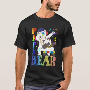 Papa Bear Happy Autism Awareness Month T-Shirt