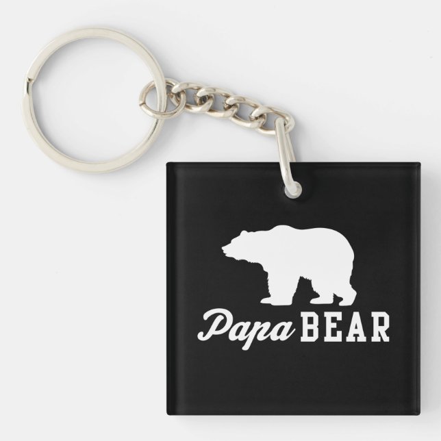 Papa Bear Key Ring (Front)