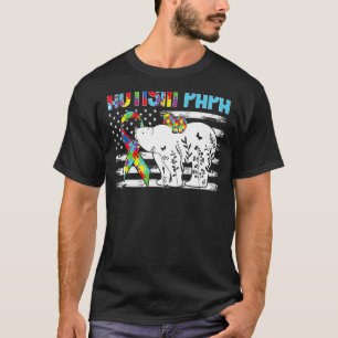 Papa Bear Matching Family Autism Awareness T-Shirt