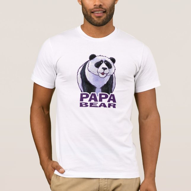 Papa Bear Panda Men's Light Tee (Front)