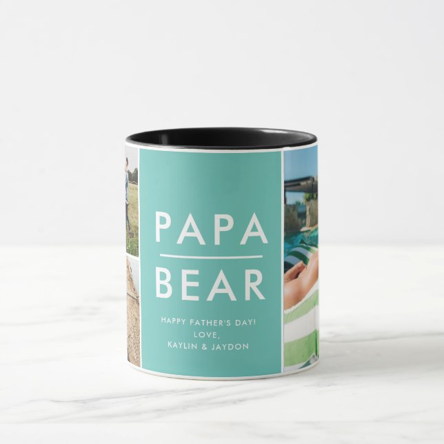 Papa Bear Photo Mug |  Father’s Day Gift (Center)