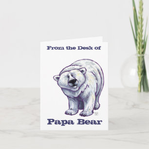 Papa Bear Polar Bear Note Cards