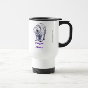 Papa Bear Polar Bear Travel Mug