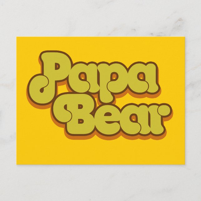 Papa Bear Postcard (Front)