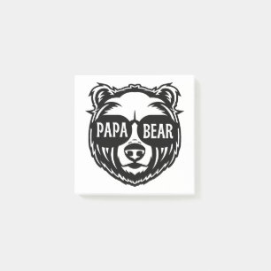 Papa Bear Sunglasses Father's Day  Post-it Notes