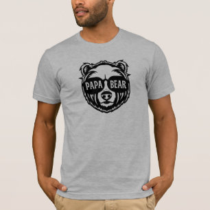 Papa Bear Sunglasses Father's Day  T-Shirt
