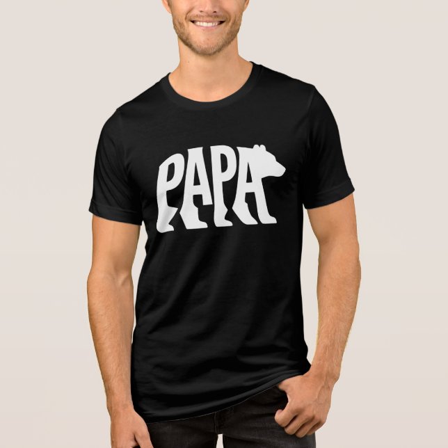 Papa Bear Tri-Blend Shirt (Front)