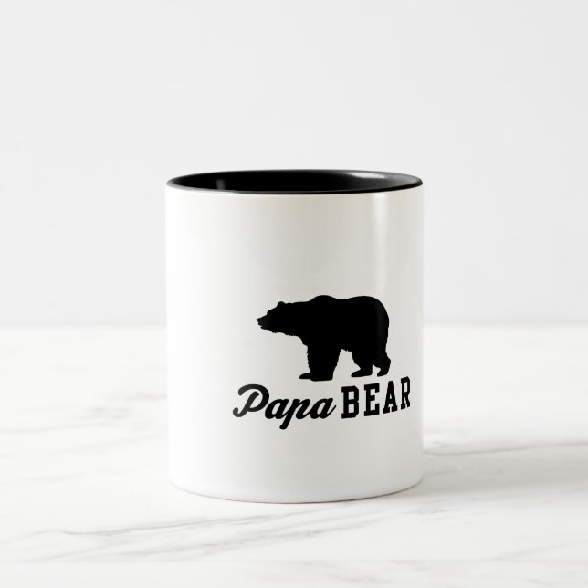 Papa Bear Two-Tone Coffee Mug (Center)