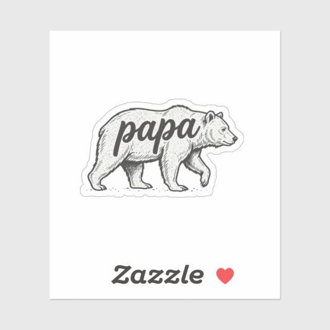 Papa Bear Vintage Engraving Vector Design_1 (Sheet)