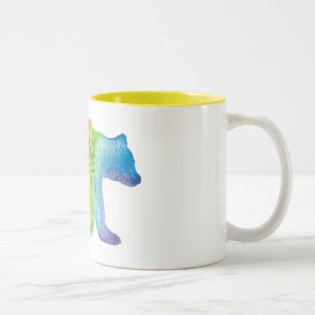 Papa Bear Watercolor Family Pride Mug (Right)