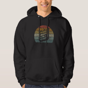 Papa Because Grandpa Is For Old Guys Men Vintage D Hoodie
