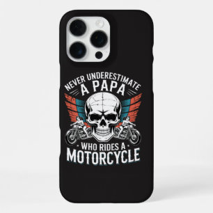 Papa Biker Who Rides A Motorcycle iPhone 16 Pro Max Case