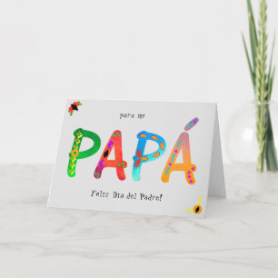 Papá Bold Geometric Boho Father’s Day  Card