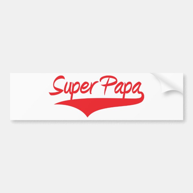 Papa ! bumper sticker (Front)