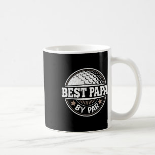 Papa By Par Vintage Golf Player Daddy Dad Fathers Coffee Mug