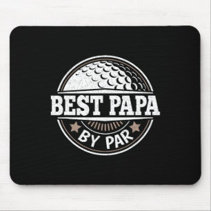 Papa By Par Vintage Golf Player Daddy Dad Fathers  Mouse Pad