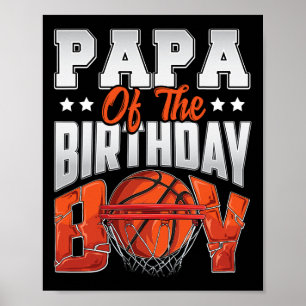 Papa Bysketbyll Birthday Boy Family Byller B-day P Poster