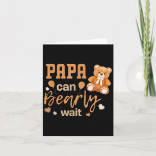 Papa Can Bearly Wait Gender Neutral Baby Shower Ma Card