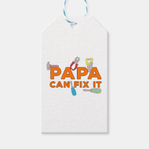 Papa Can Fix It Gift Tags