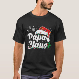 Papa Claus Christmas Dad Santa Family Matching Paj T-Shirt