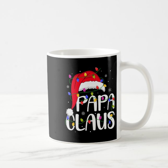 Papa Claus Christmas Family Matching Dad Daddy Xma Coffee Mug (Right)