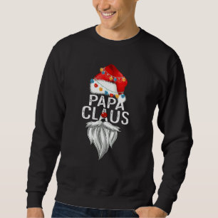 Papa Claus  Christmas Family Matching Pajamas Papa Sweatshirt
