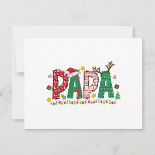 Papa Claus Christmas Lights Pajama Family Matching
