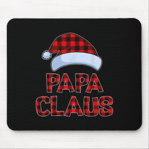Papa Claus Christmas Lights Pajama Family Matching Mouse Pad