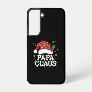 Papa Claus Christmas Lights Pajama Family Matching Samsung Galaxy Case