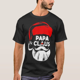 Papa Claus  Christmas Pajama Family Matching Xmas  T-Shirt