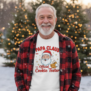Papa Claus – Official Cookie Tester Funny Christ T-Shirt