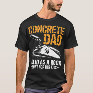 Papa Construction Worker Father's Day - Concrete T-Shirt