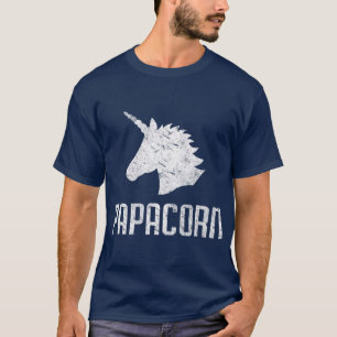Papa Corn Unicorn Dad  Funny Matching Birthday T-Shirt