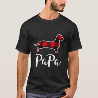 Papa Dachshund Christmas Pajama Long Sleeve Shirt