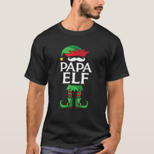 Papa Elf Costume Christmas Holiday Matching Family T-Shirt