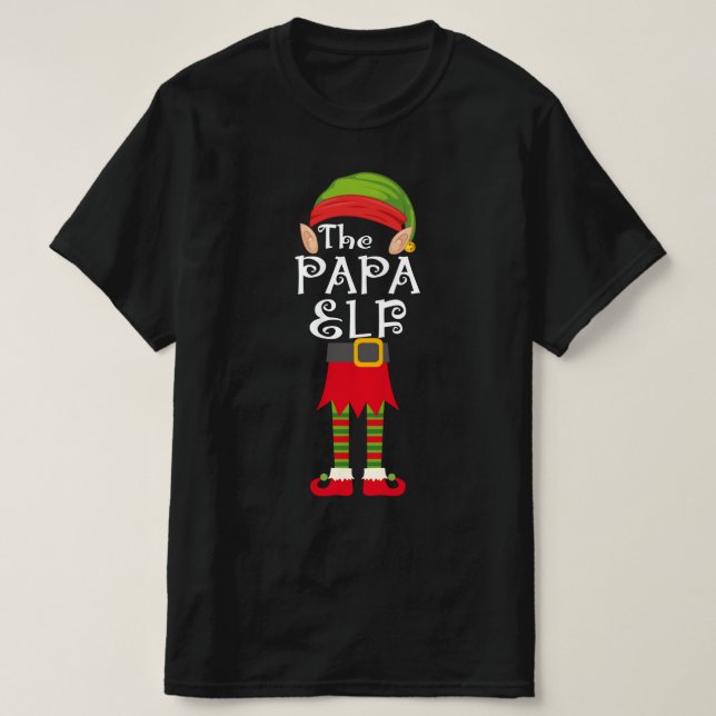 papa elf family matching christmas T-Shirt (Design Front)