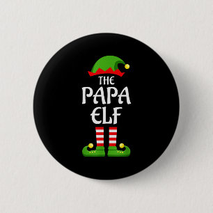 Papa Elf Family Matching Group Christmas Dad 6 Cm Round Badge